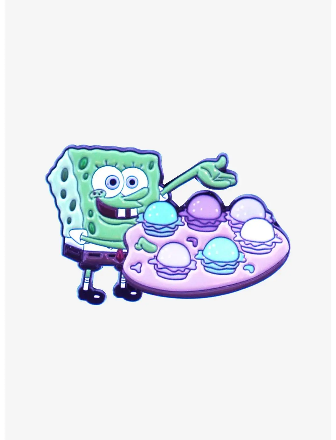 SpongeBob SquarePants Pretty Patty UV Reactive Enamel Pin — BoxLunch Exclusive