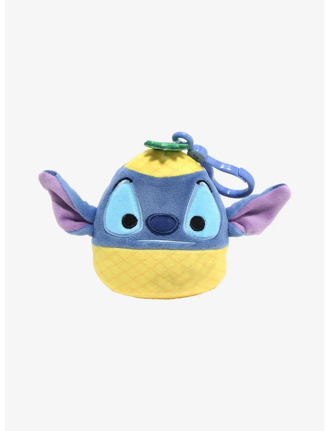 Squishmallows Disney Lilo & Stitch Pineapple Stitch 3 Inch Plush Bag Clip