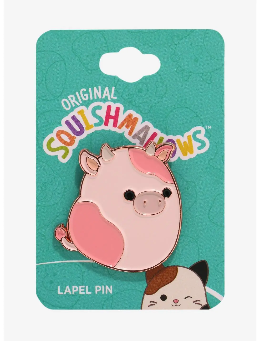 Squishmallows Reshma the Pink Cow Enamel Pin