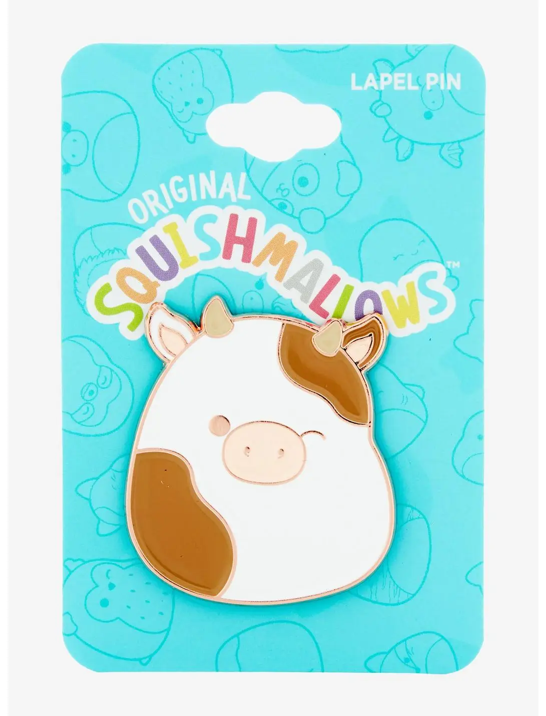 Squishmallows Ronnie the Cow Enamel Pin - BoxLunch Exclusive