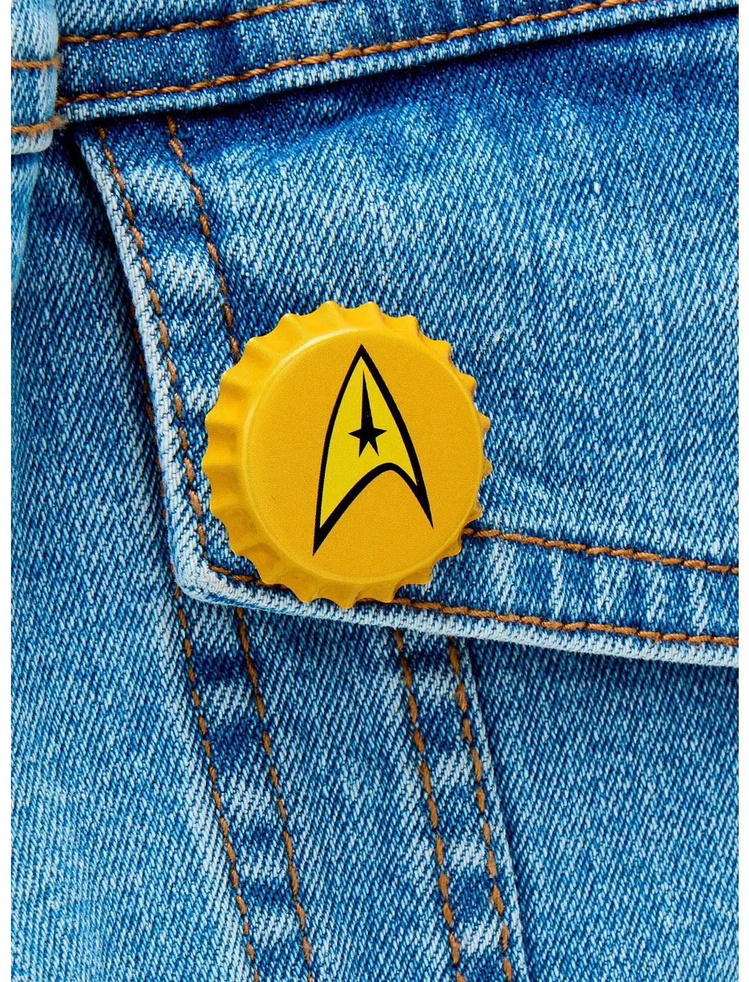 Star Trek Command Bottle Cap Button Pin