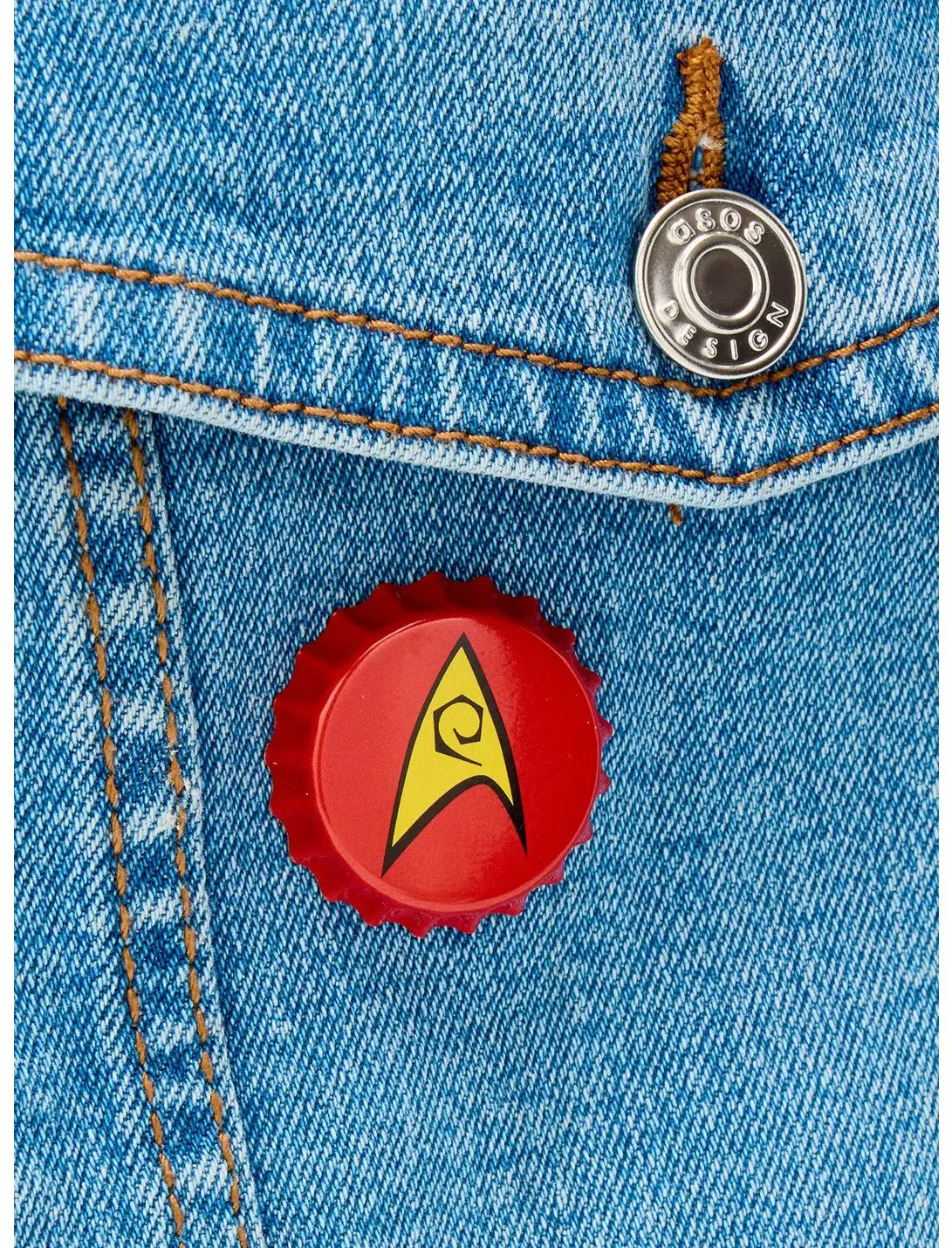 Star Trek Operations Bottle Cap Button Pin