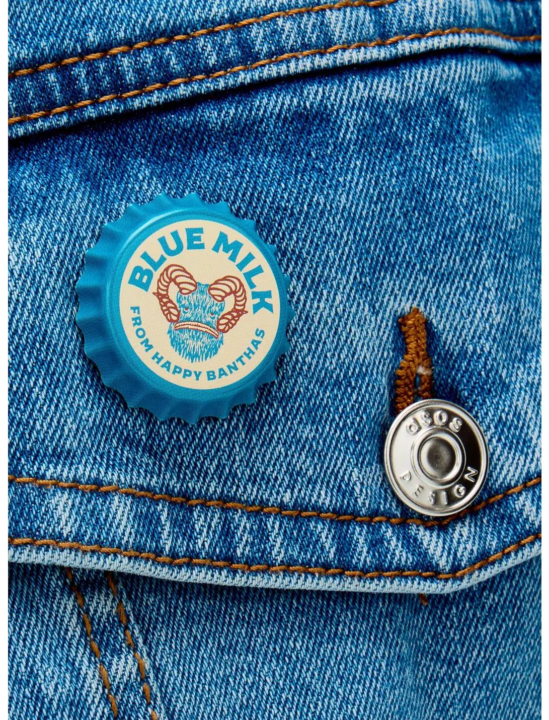 Star Wars Blue Milk Bottle Cap Button Pin