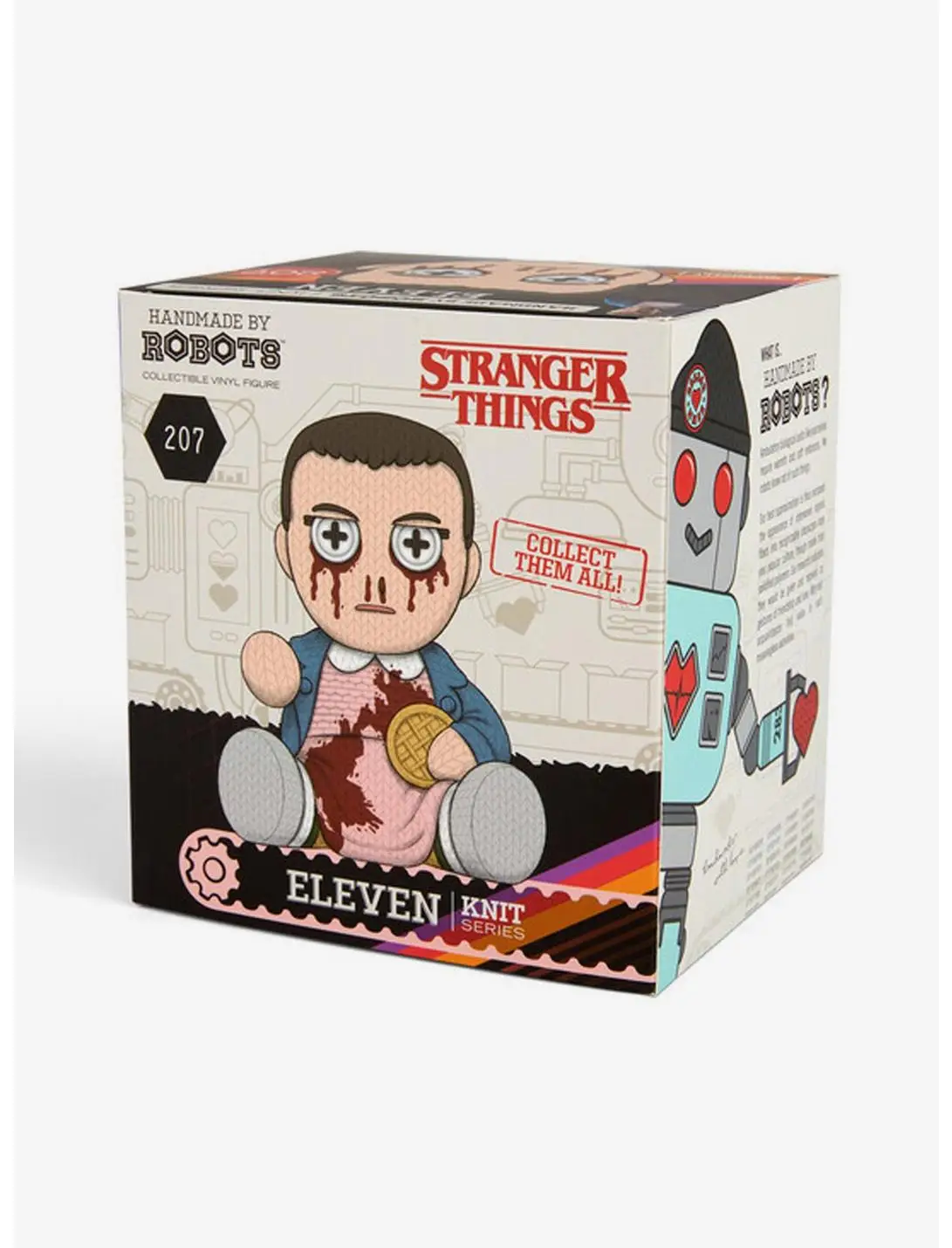 Stranger Things Eleven 207 Limited Edition Bloody Handmade by Robots Vinyl Figure