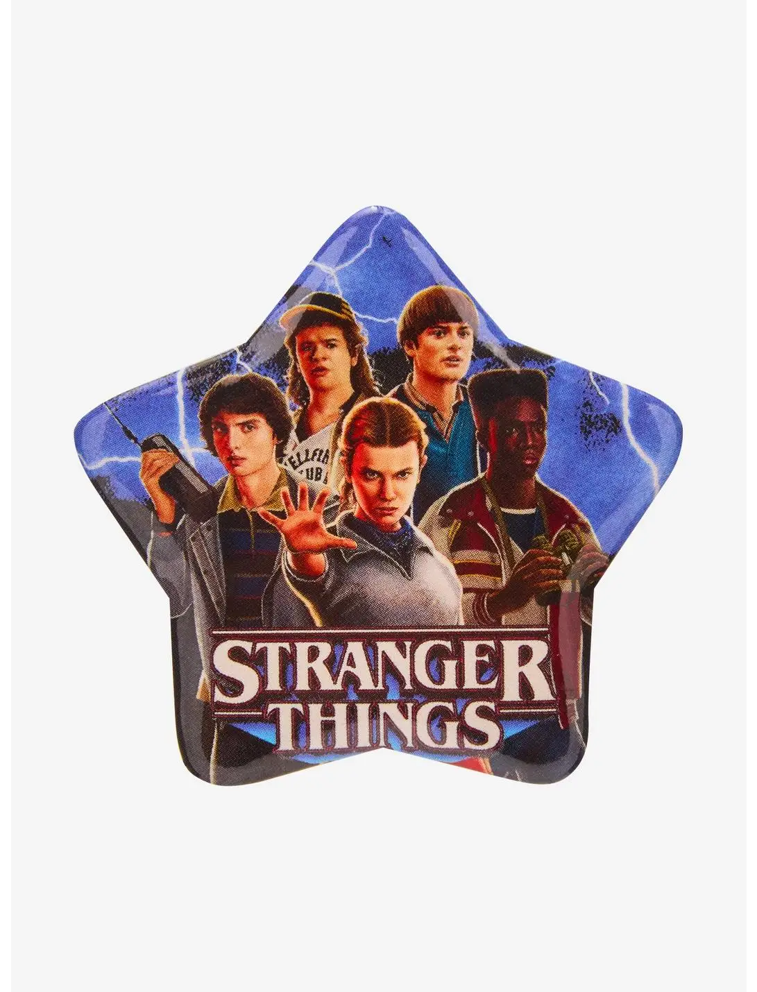 Stranger Things Group Portrait Star Button Pin - BoxLunch Exclusive