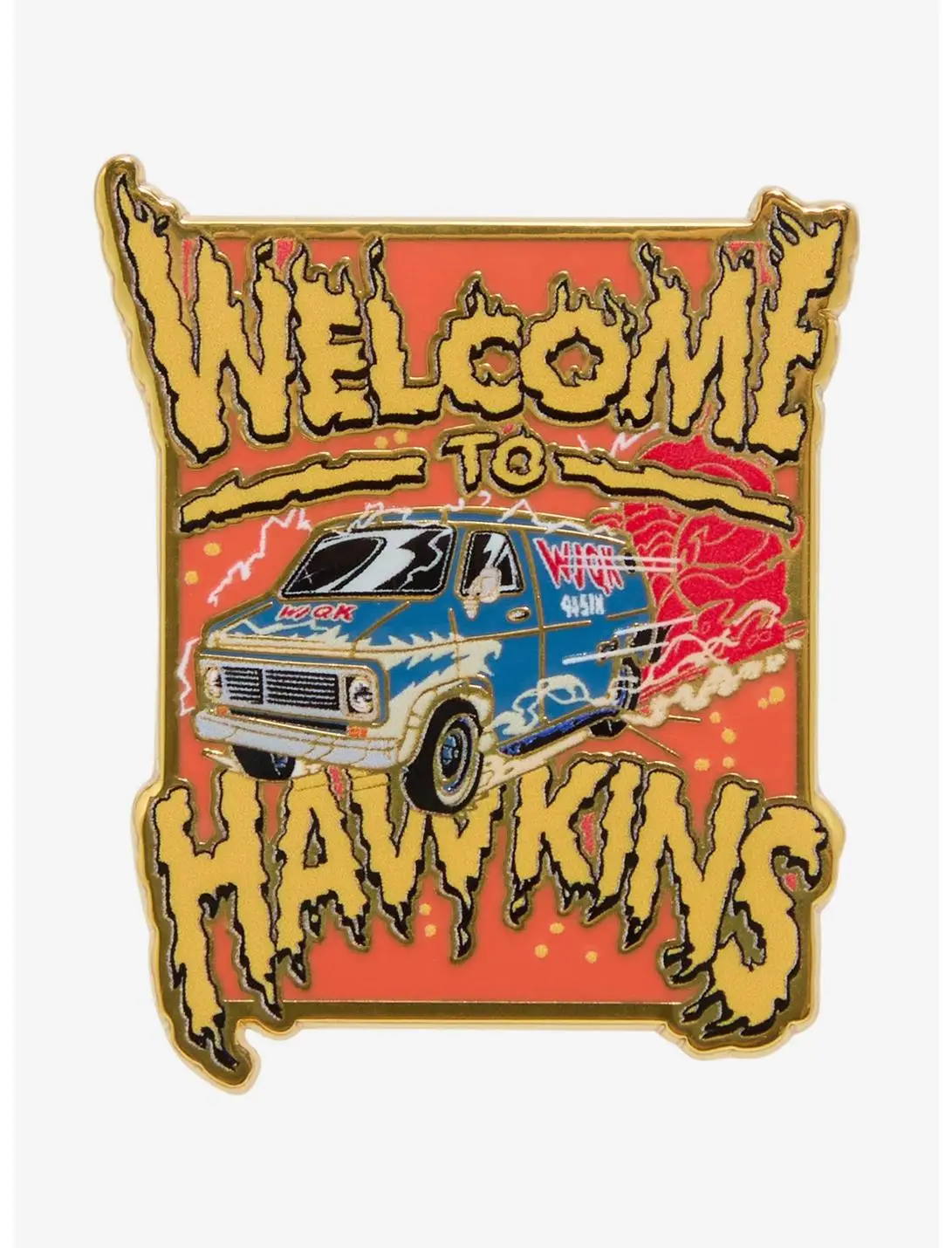 Stranger Things Welcome To Hawkins Van Enamel Pin - BoxLunch Exclusive