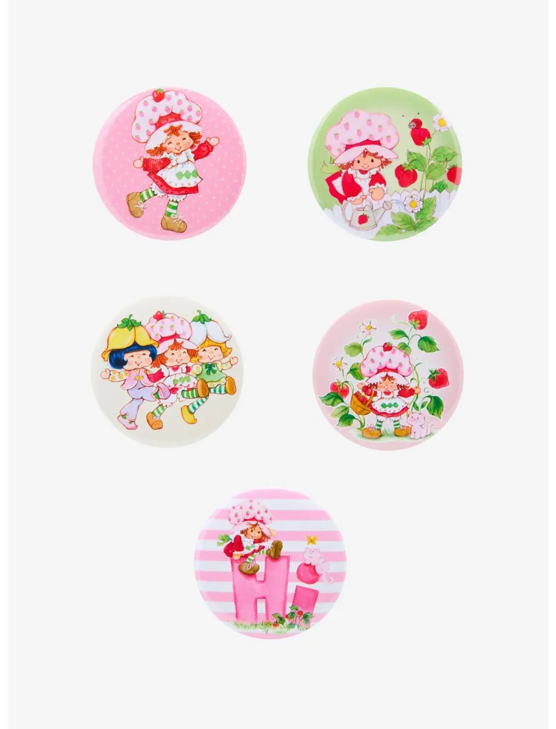 Strawberry Shortcake Characters Blind Box Button Set