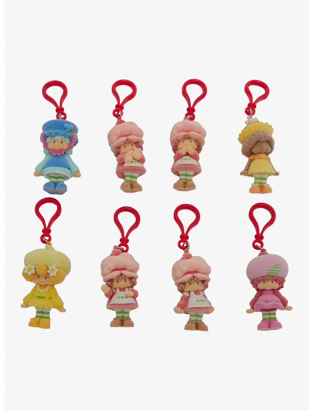 Strawberry Shortcake Flocked Characters Blind Bag Keychain