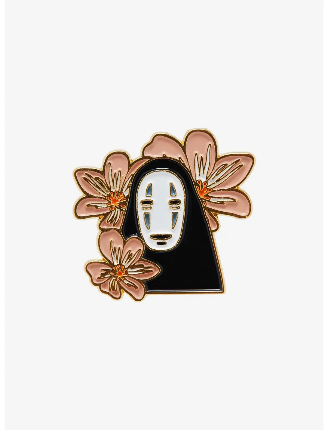 Studio Ghibli Spirited Away No-Face Floral Enamel Pin - BoxLunch Exclusive
