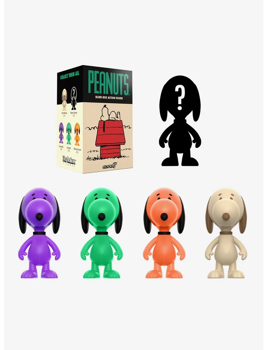 Super 7 ReAction Peanuts More Snoopies Blind Box Figure