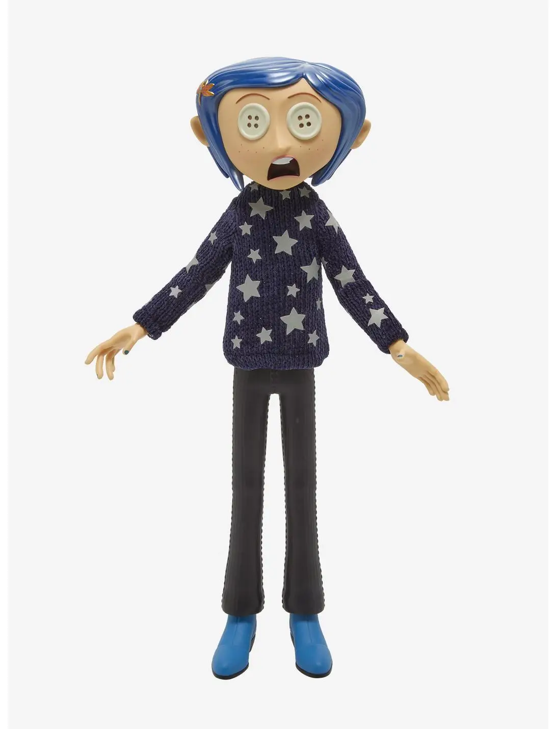 Super7 Coraline SuperSize Button Eyes Coraline Glow-in-the-Dark Figure