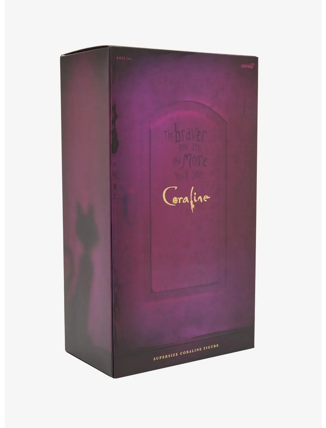 Super7 Coraline SuperSize Button Eyes Coraline Glow-in-the-Dark Figure