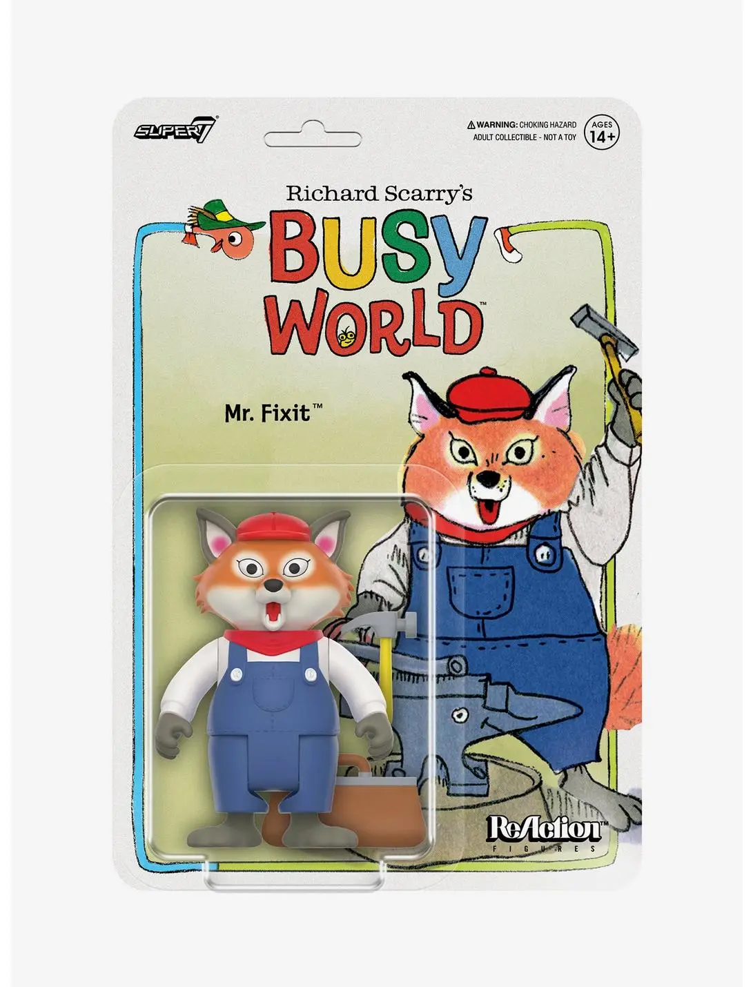 Super7 ReAction Richard Scarry's Busy World Mr. Fixit Figure