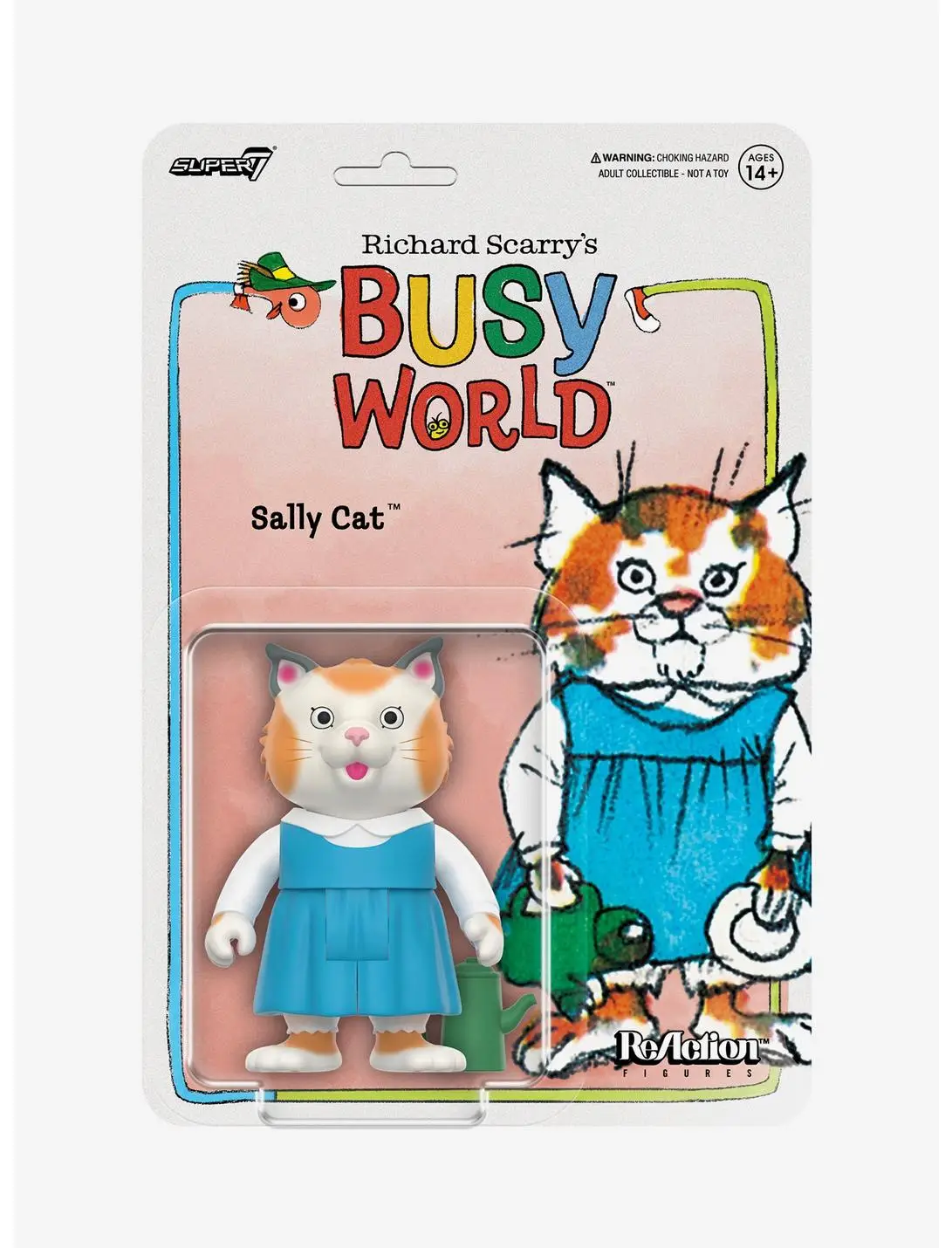 Super7 ReAction Richard Scarry's Busy World Sally Cat Figure