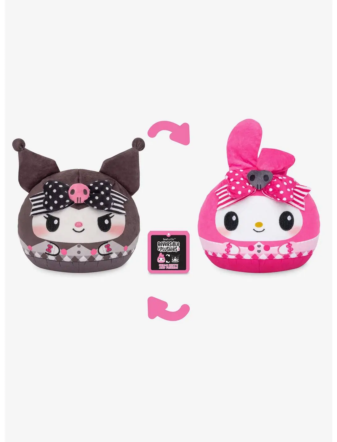 TeeTurtle Sanrio My Melody & Kuromi Reversible 6 Inch Plush