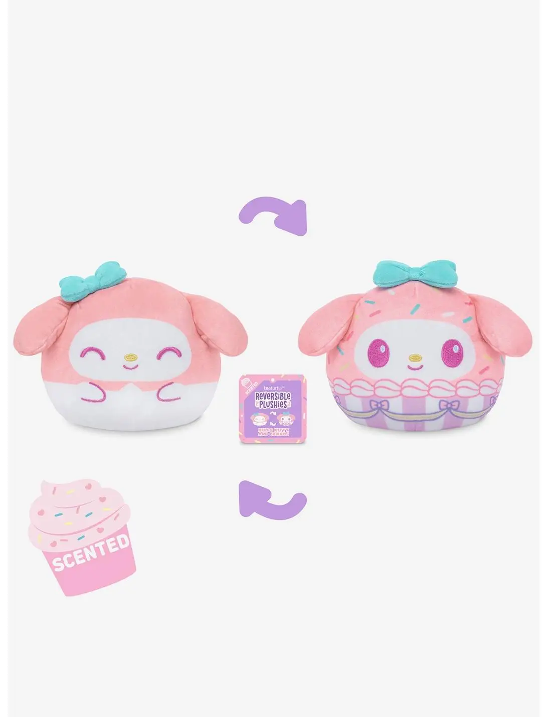 TeeTurtle Sanrio My Melody Scented Reversible Plush