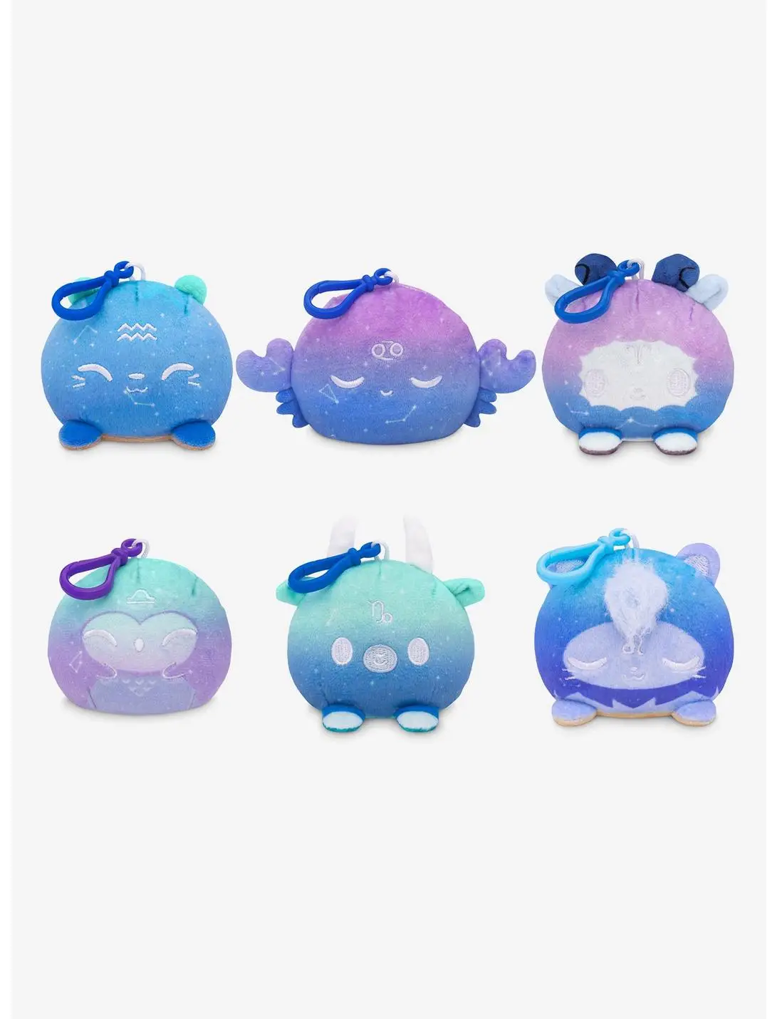 TeeTurtle Zodiac Blind Assorted Reversible Plush Keychain