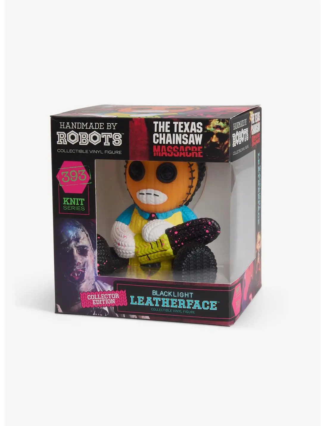 Texas Chainsaw Massacre Leatherface (Blacklight) Handmade By Robots Vinyl Figure