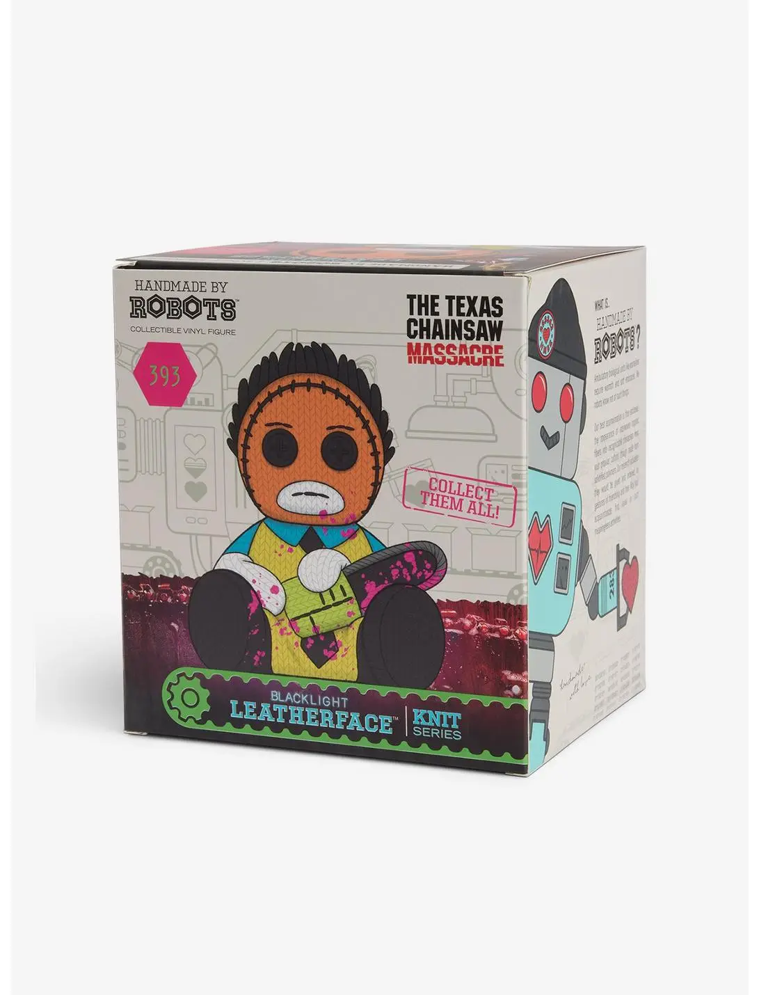 Texas Chainsaw Massacre Leatherface (Blacklight) Handmade By Robots Vinyl Figure