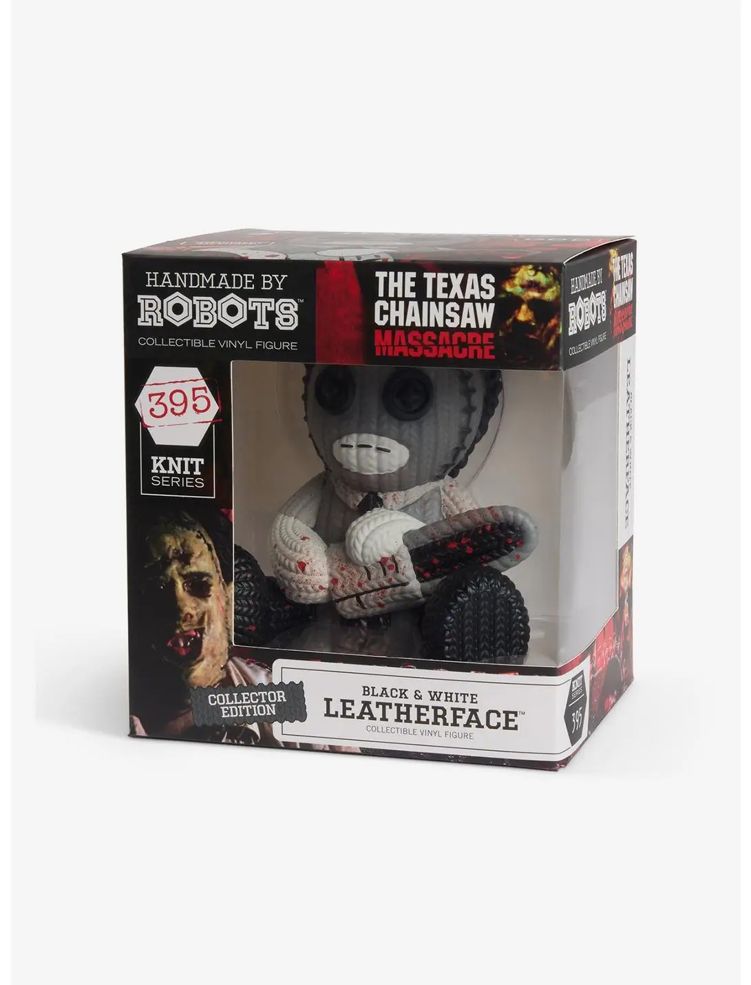 Texas Chainsaw Massacre Leatherface (Bloody B&W) Handmade By Robots Vinyl Figure