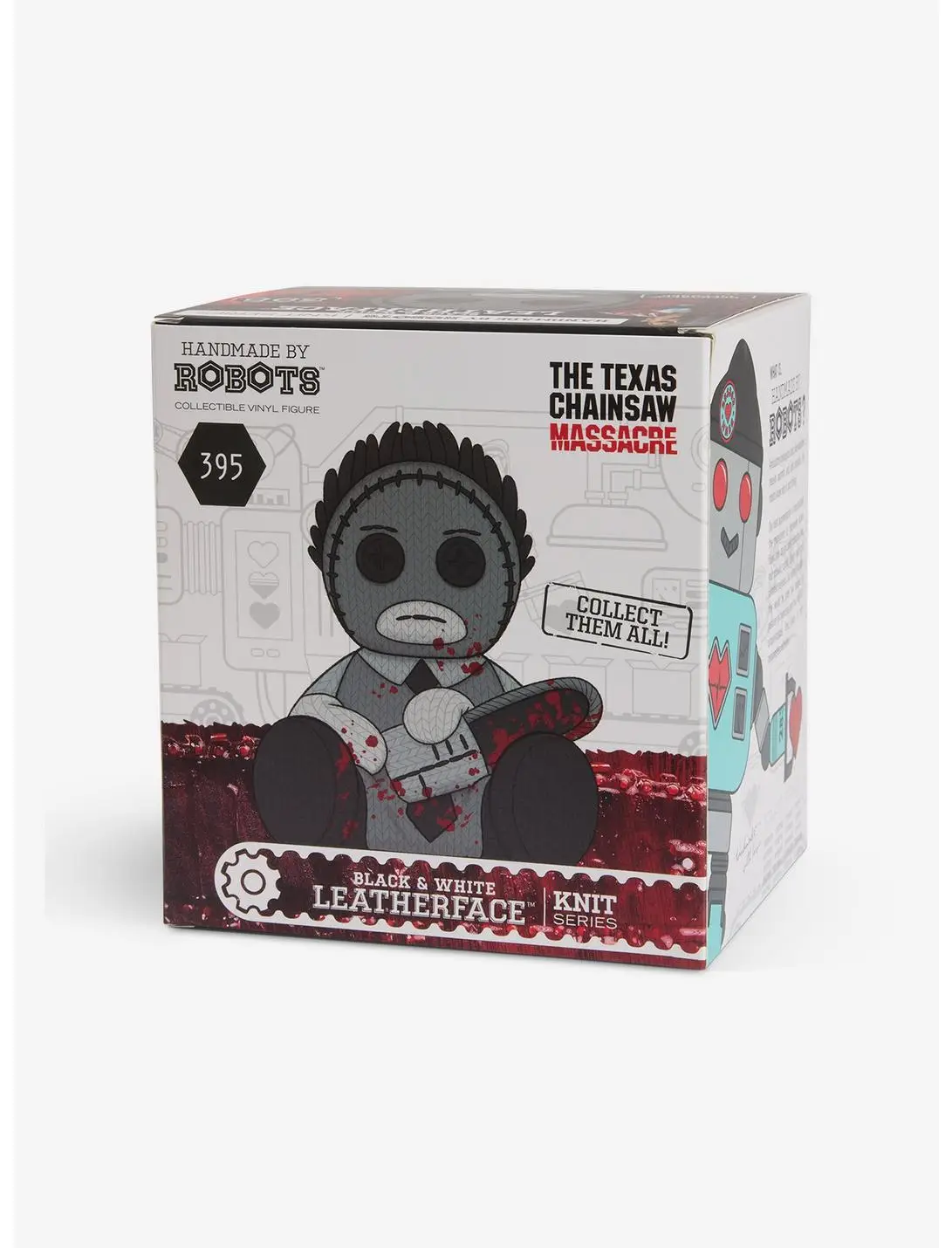Texas Chainsaw Massacre Leatherface (Bloody B&W) Handmade By Robots Vinyl Figure