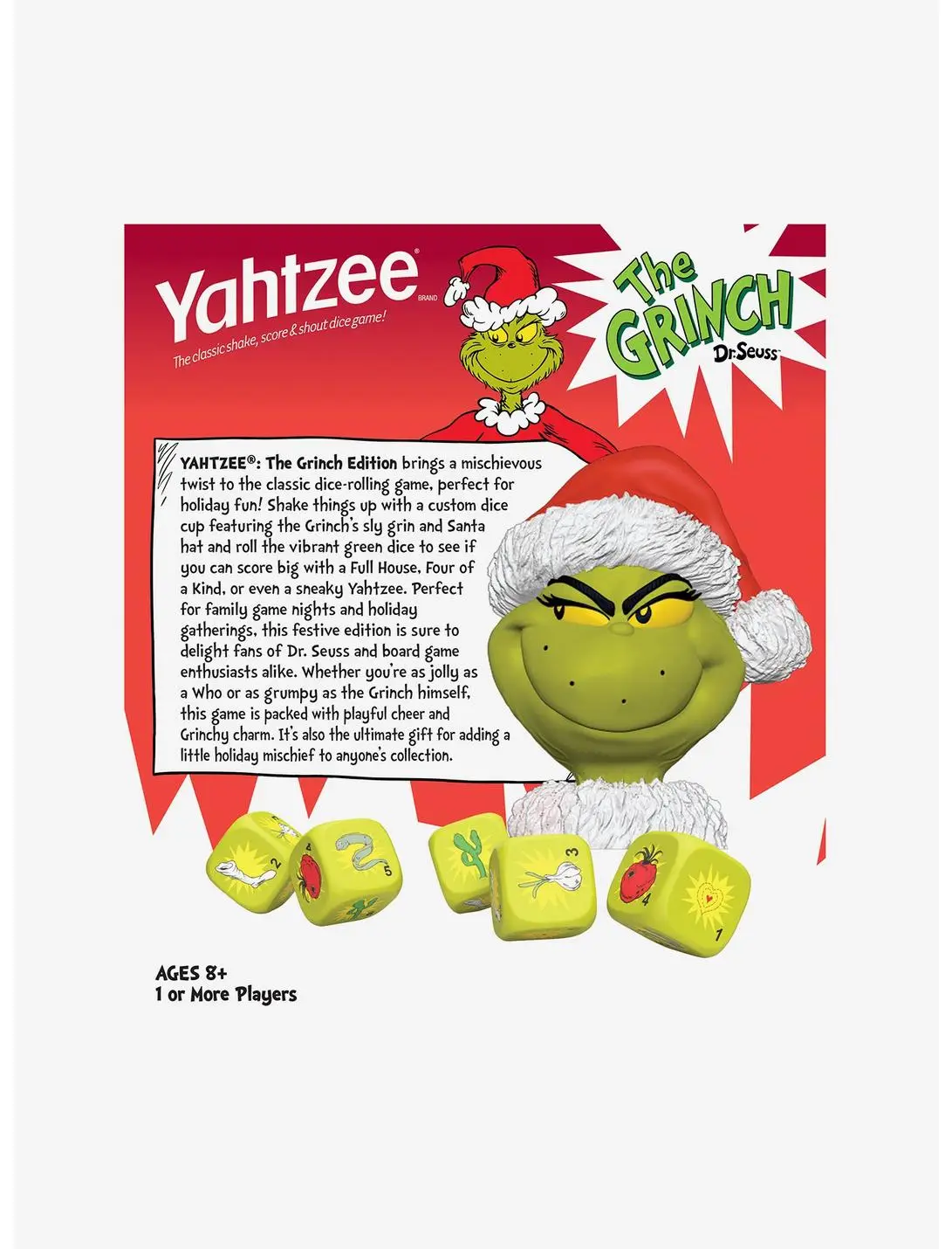 The Grinch Yahtzee Game