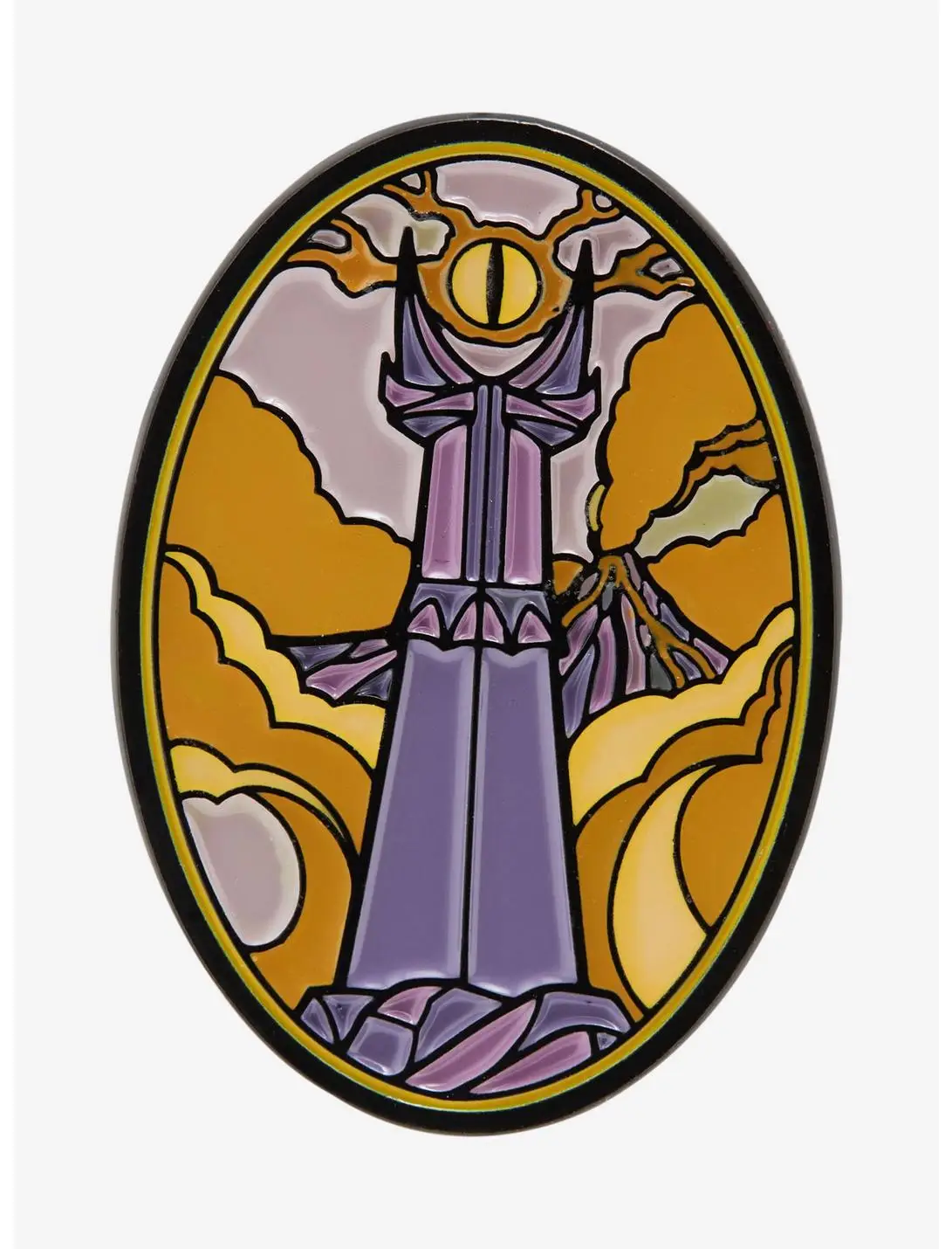 The Lord of the Rings The Eye of Sauron Glow-in-the-Dark Enamel Pin - BoxLunch Exclusive