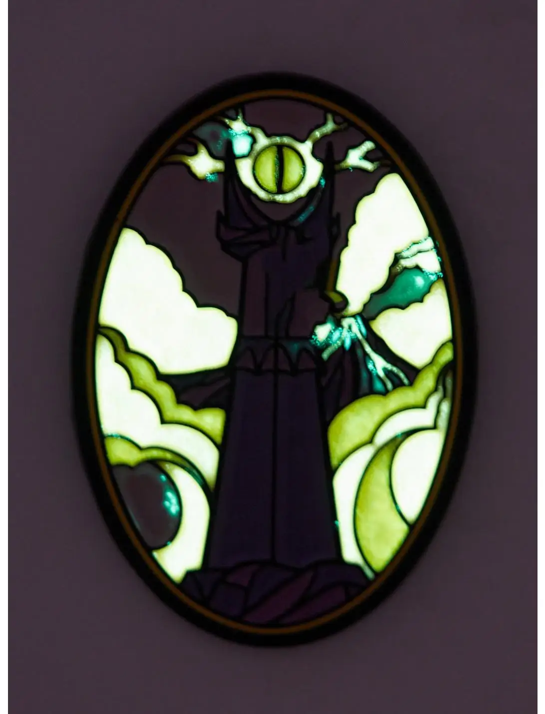 The Lord of the Rings The Eye of Sauron Glow-in-the-Dark Enamel Pin - BoxLunch Exclusive