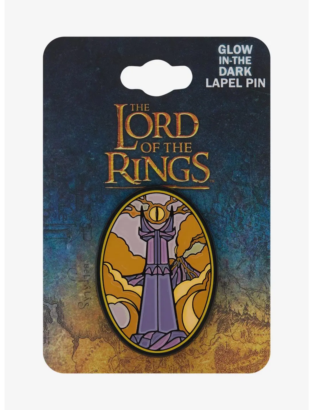 The Lord of the Rings The Eye of Sauron Glow-in-the-Dark Enamel Pin - BoxLunch Exclusive