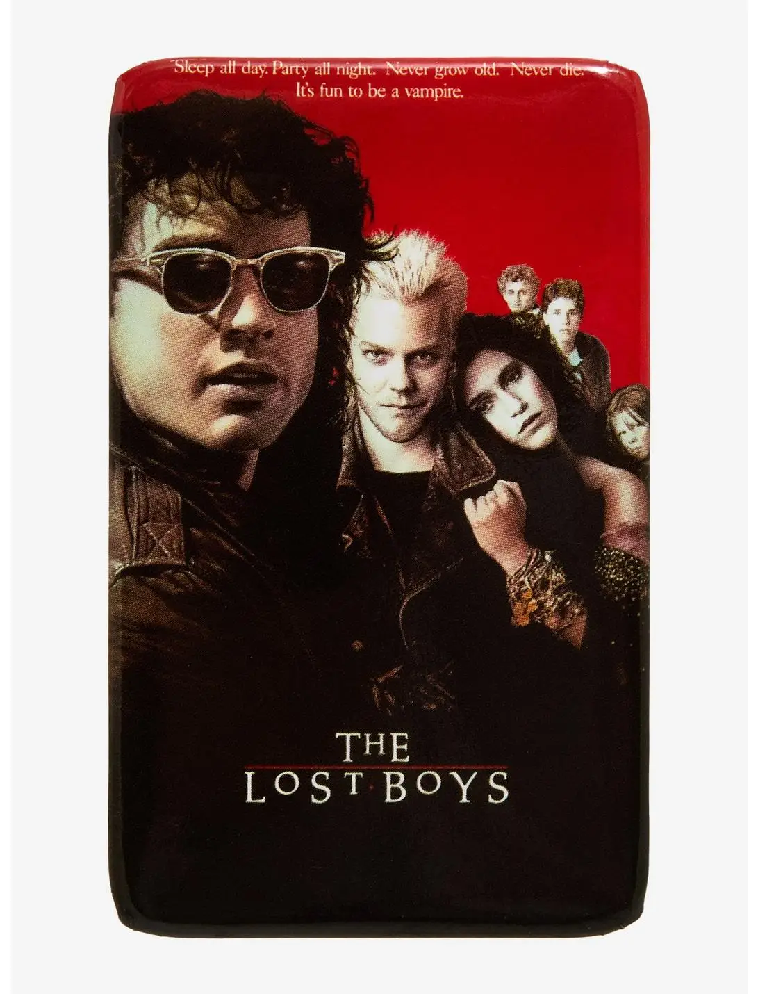 The Lost Boys Movie Cover Rectangle Button Pin