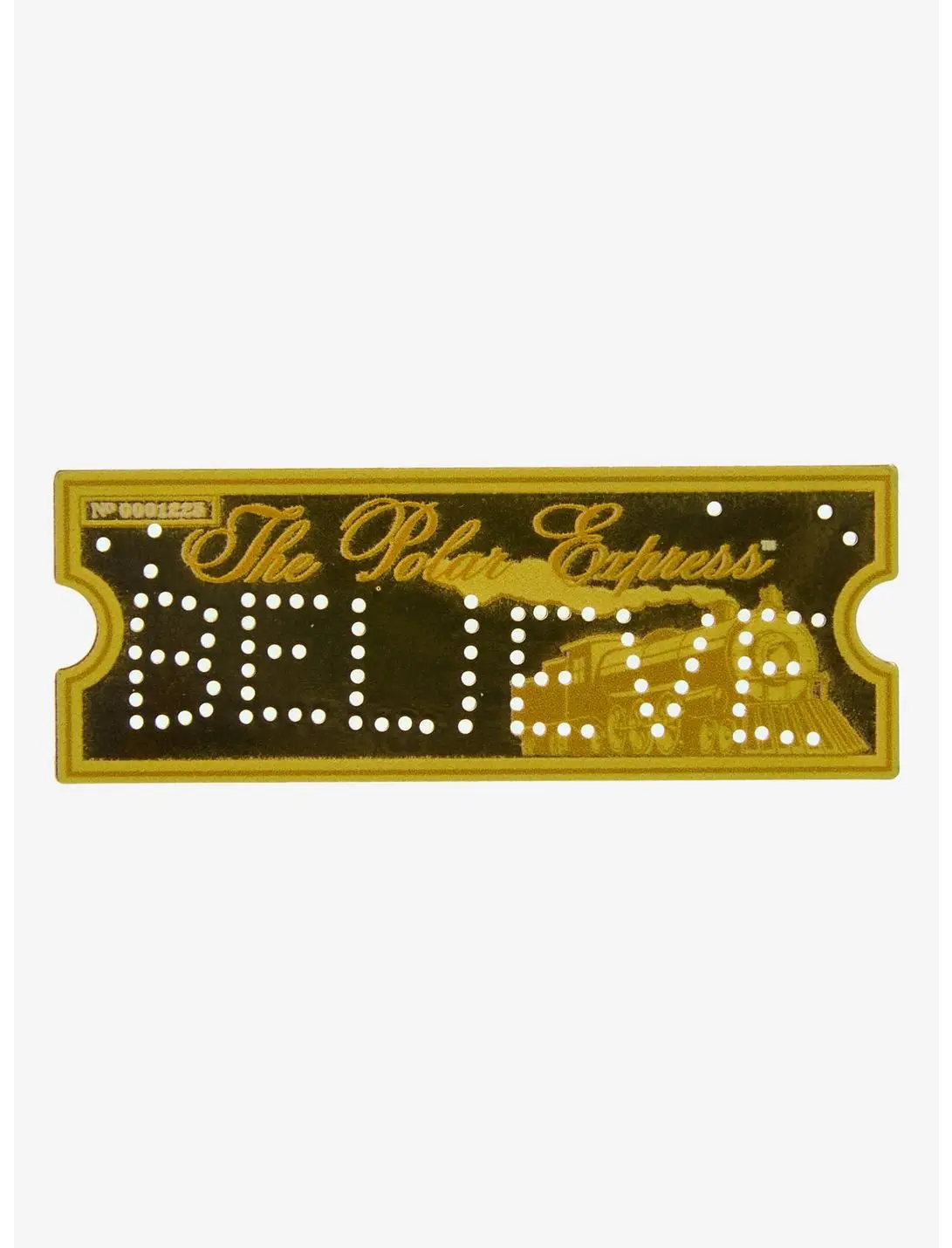 The Polar Express Believe Ticket Enamel Pin