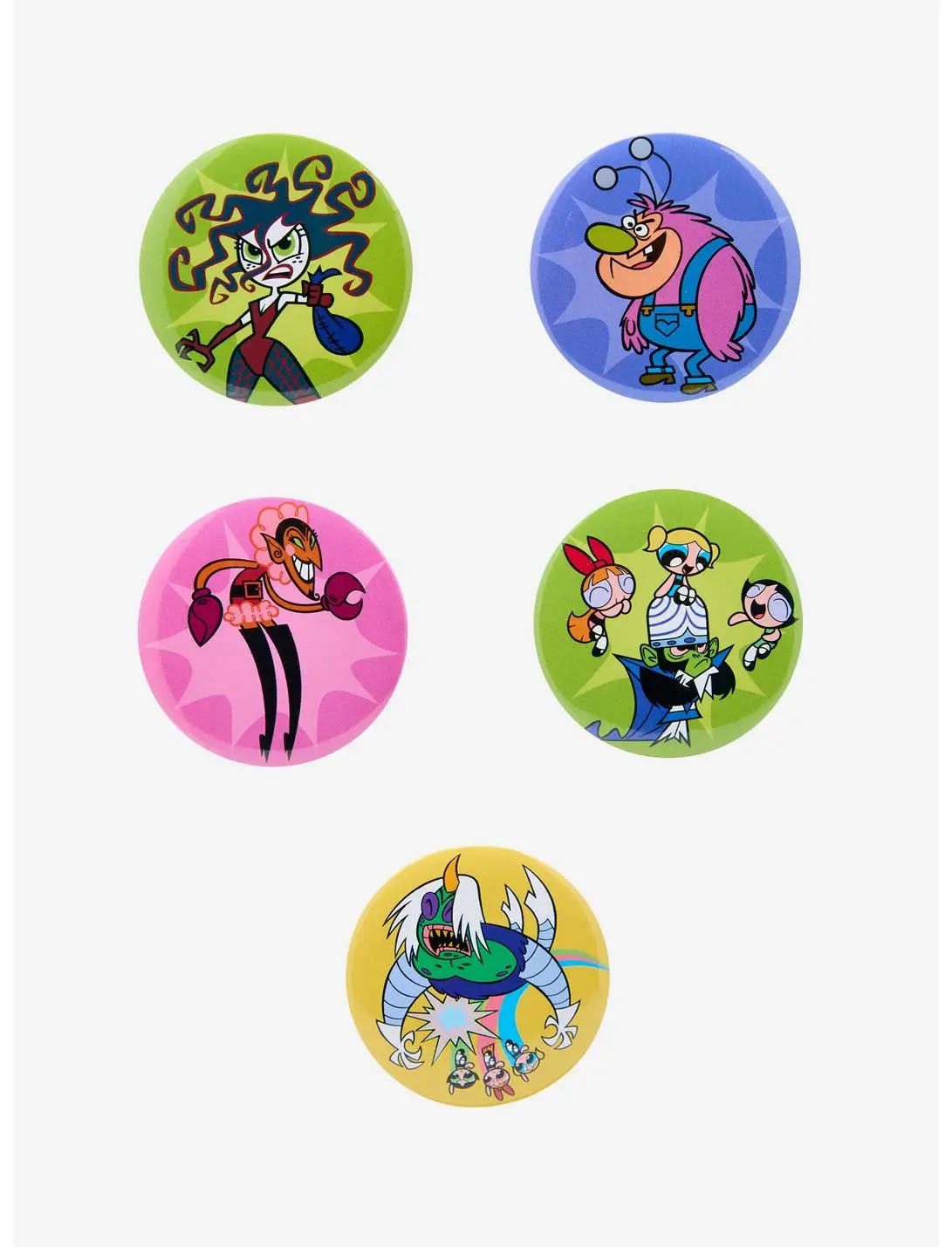The Powerpuff Girls Circular Blind Box Button Set