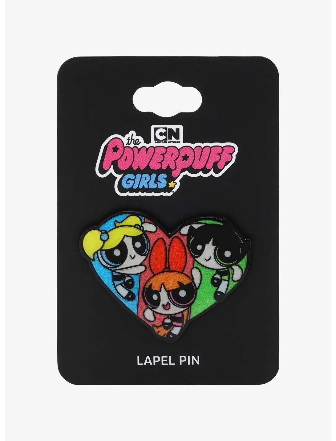 The Powerpuff Girls Trio Heart Enamel Pin - BoxLunch Exclusive