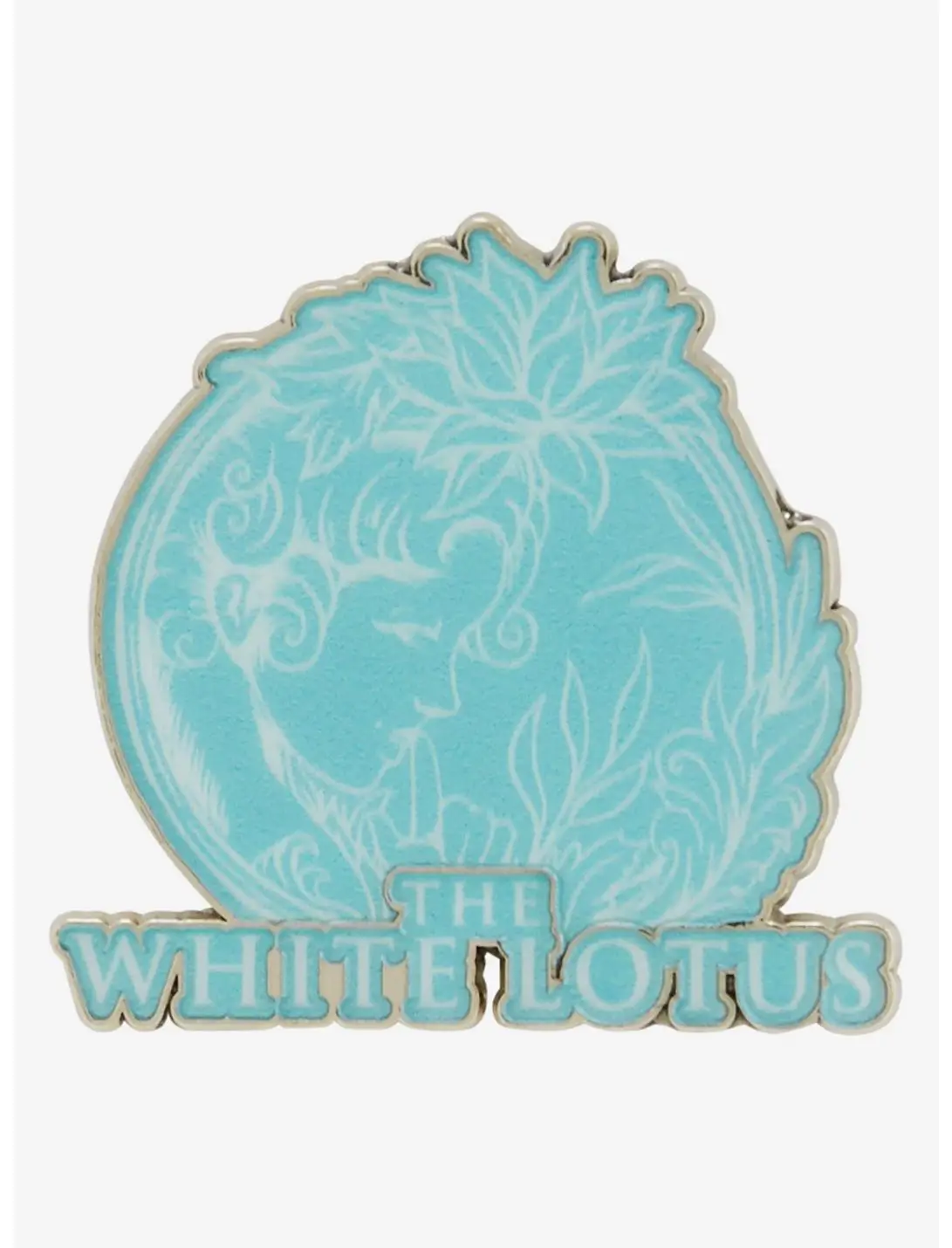 The White Lotus Blue Enamel Pin