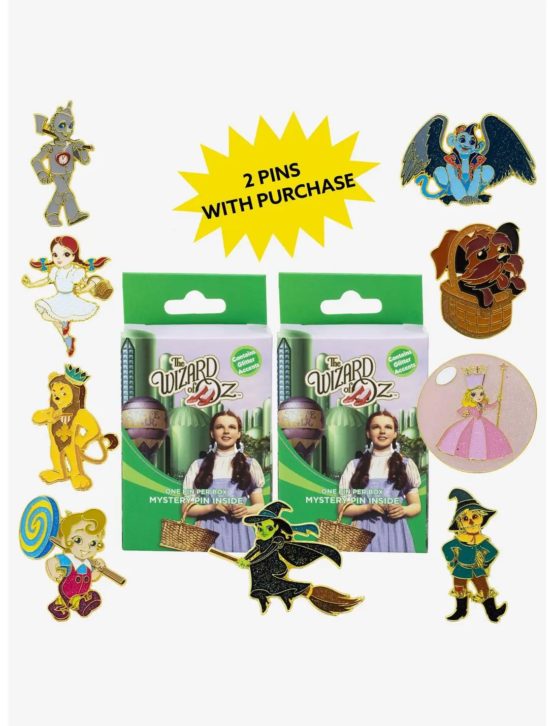 The Wizard of Oz Mystery Enamel Pin Blind Box Series 2 Pack