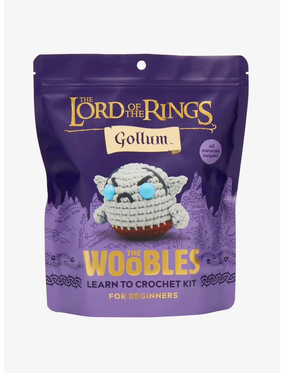 The Woobles The Lord of the Rings Gollum Beginner Crochet Kit