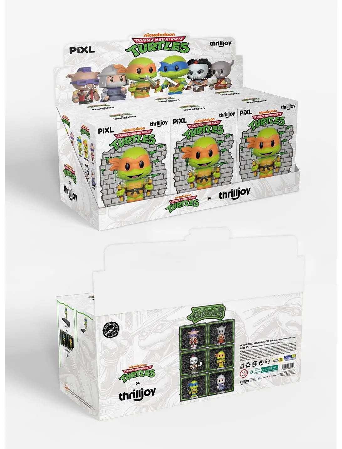 Thrilljoy Teenage Mutant Ninja Turtles Pixl Blind Box Figure