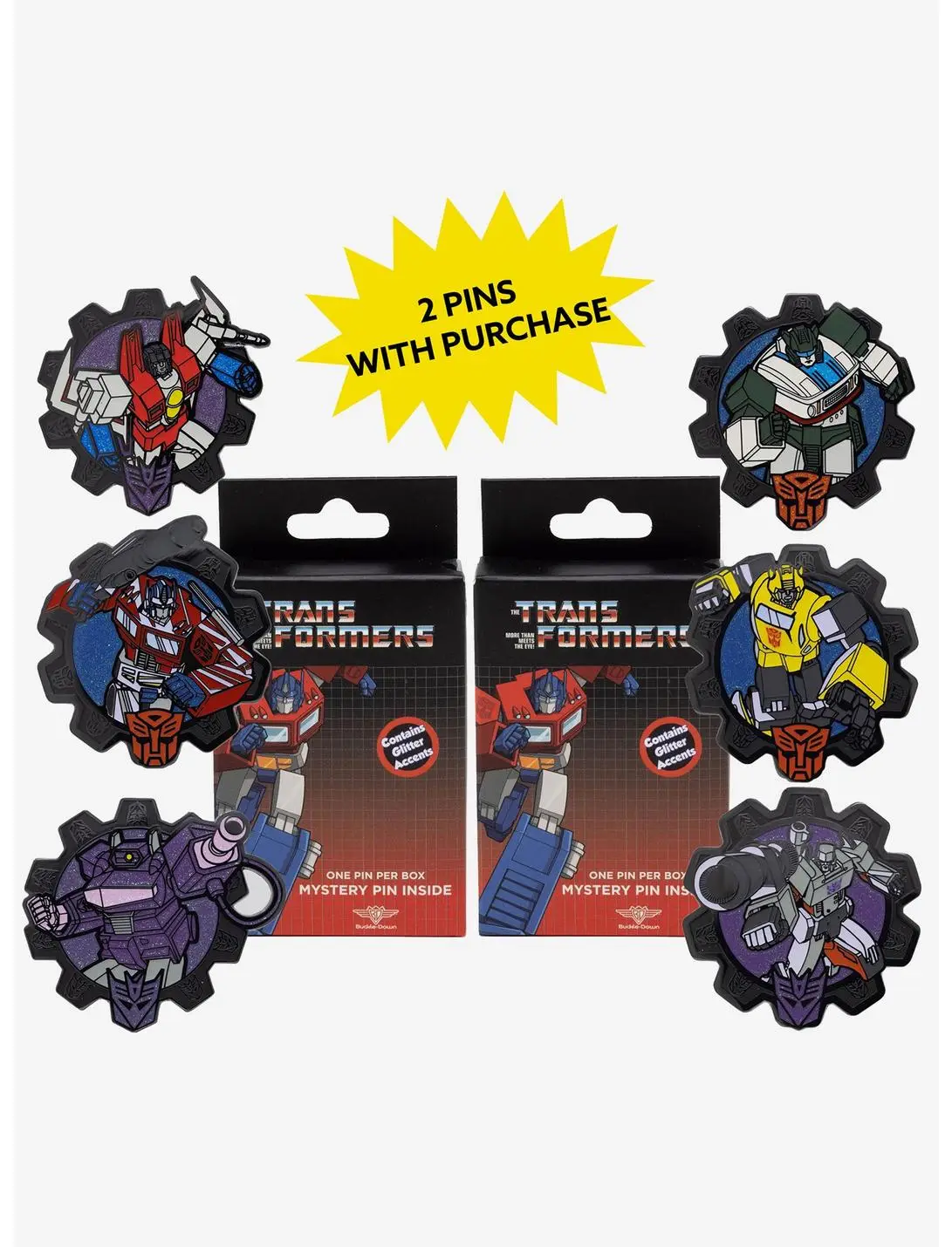Transformers Mystery Enamel Pin Blind Box Series 2 Pack