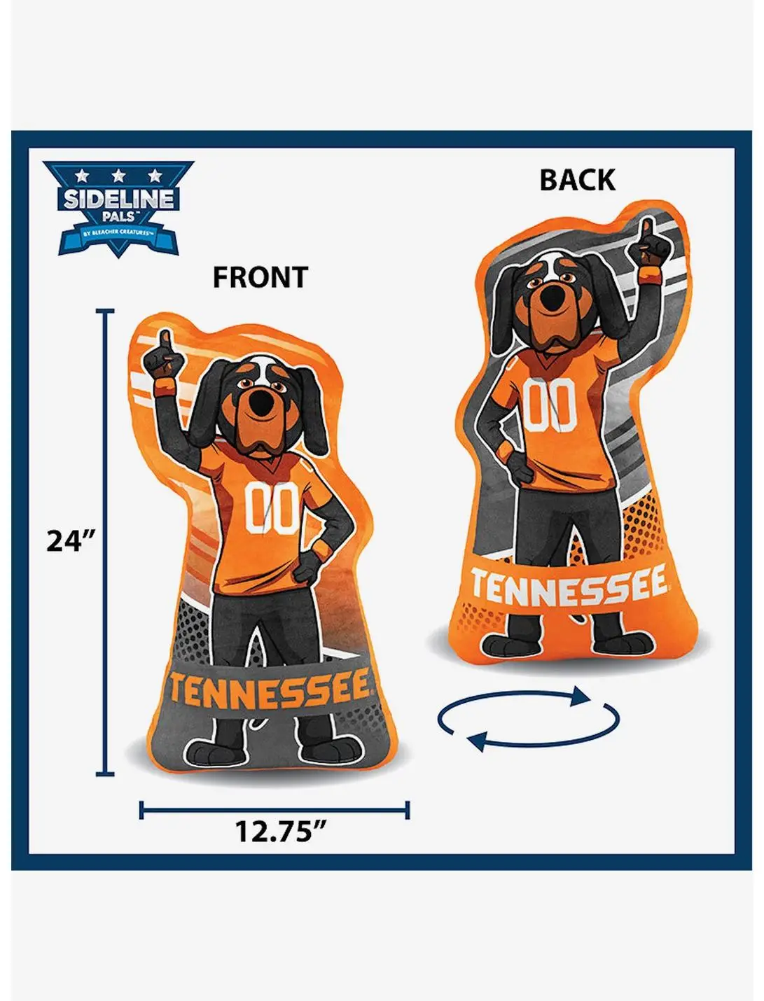 University of Tennessee Mascot 24" Poster Plush Bleacher Creatures