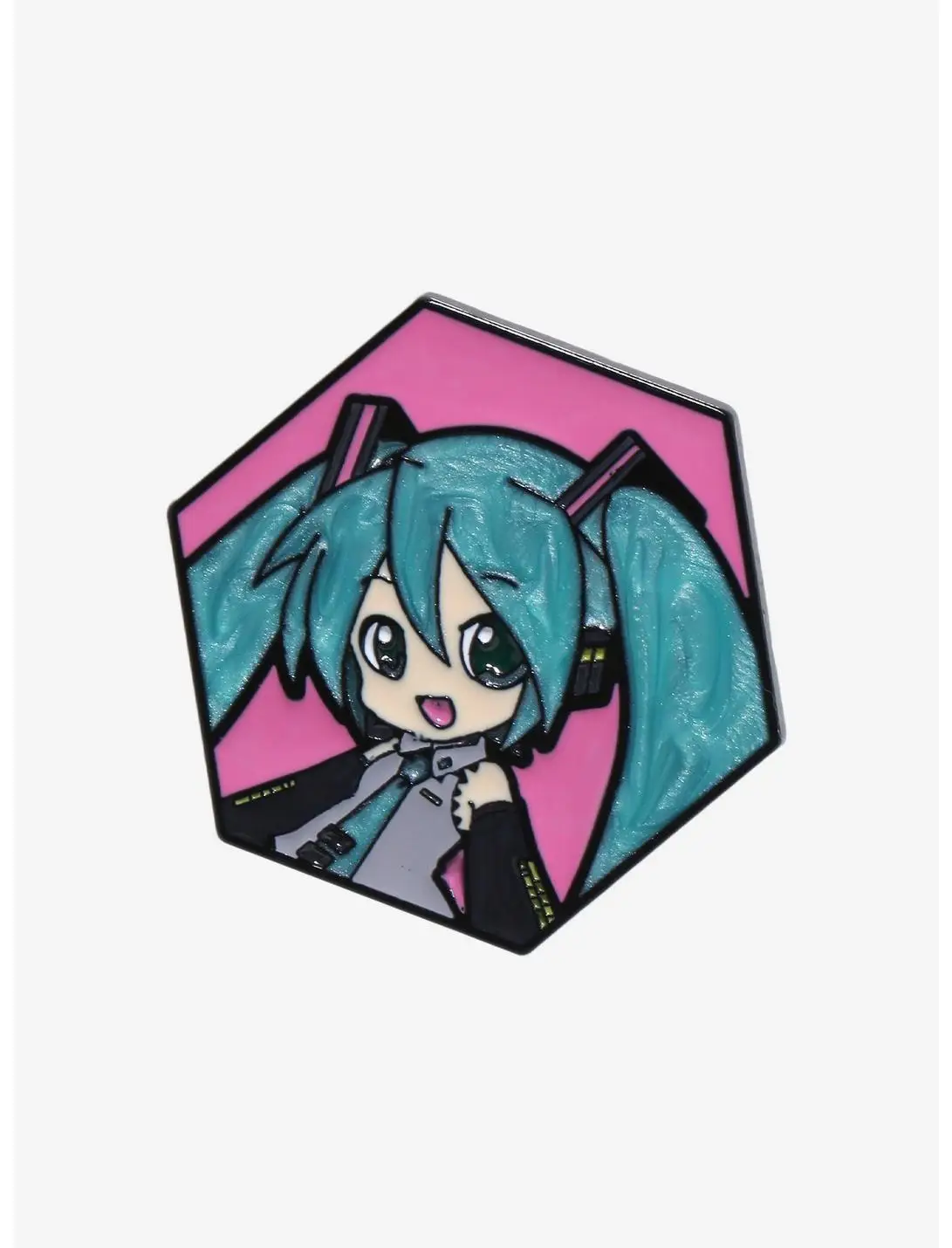 Vocaloid Hatsune Miku Pearlescent Frame Enamel Pin - BoxLunch Exclusive