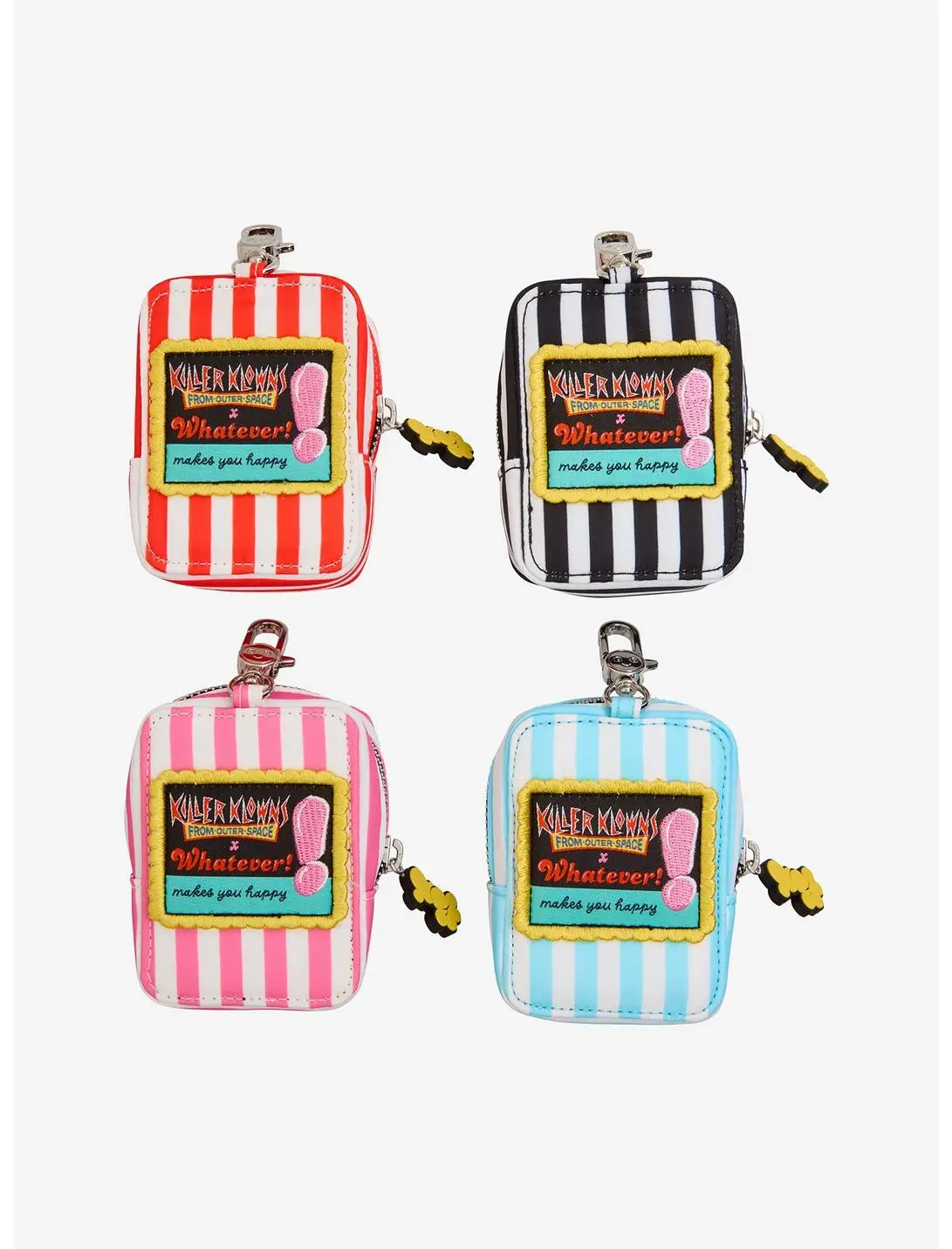 Whatever! Makes You Happy x Killer Klowns From Outer Space Popcorn Blind Box Mini Ita Bag Charm