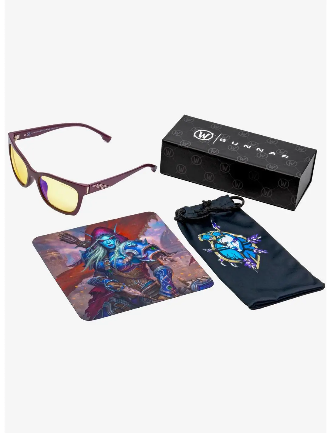 World of Warcraft x GUNNAR Sylvanas Amber Tint Blue Light Glasses