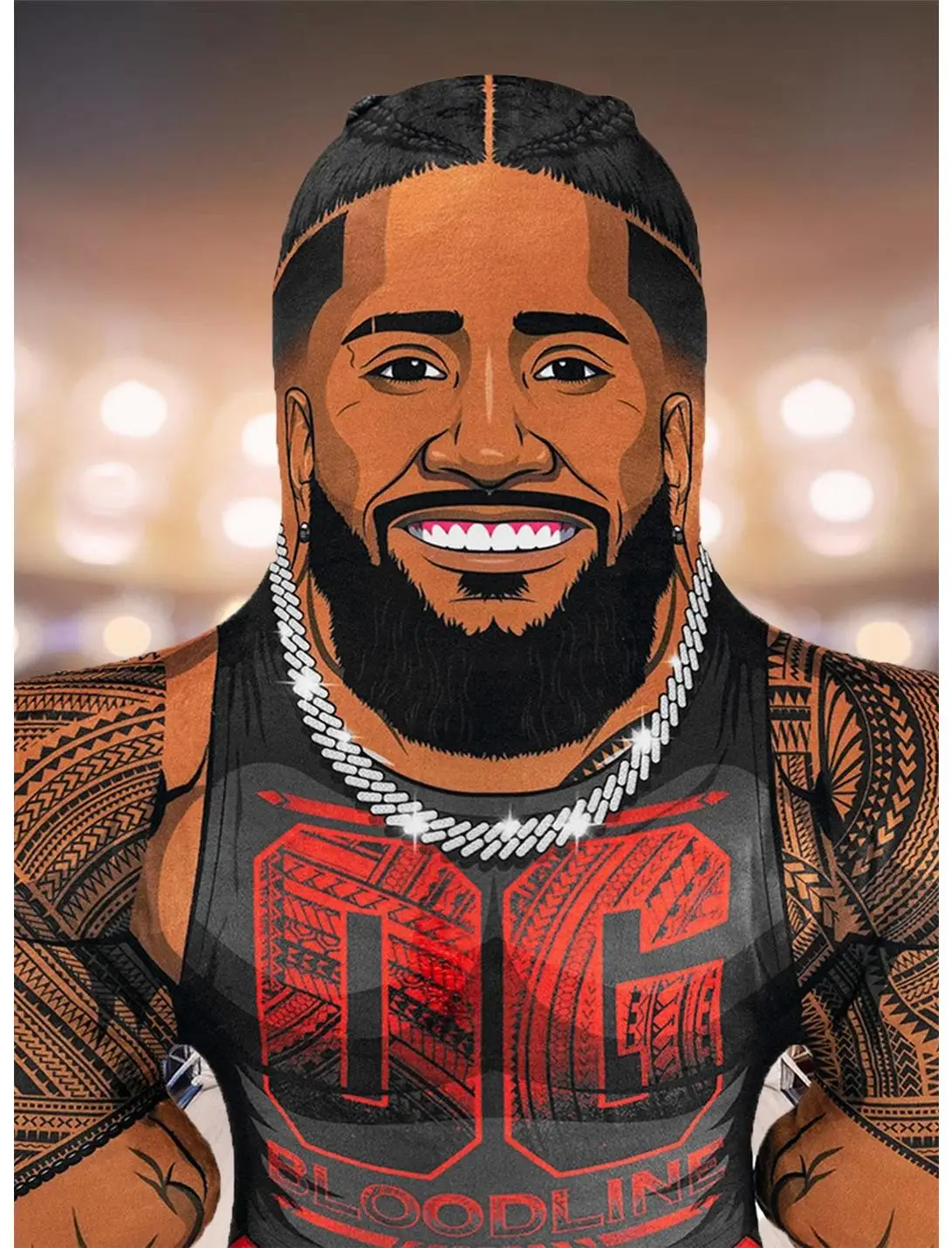 WWE Jimmy Uso 24" Bleacher Buddy Bleacher Creatures