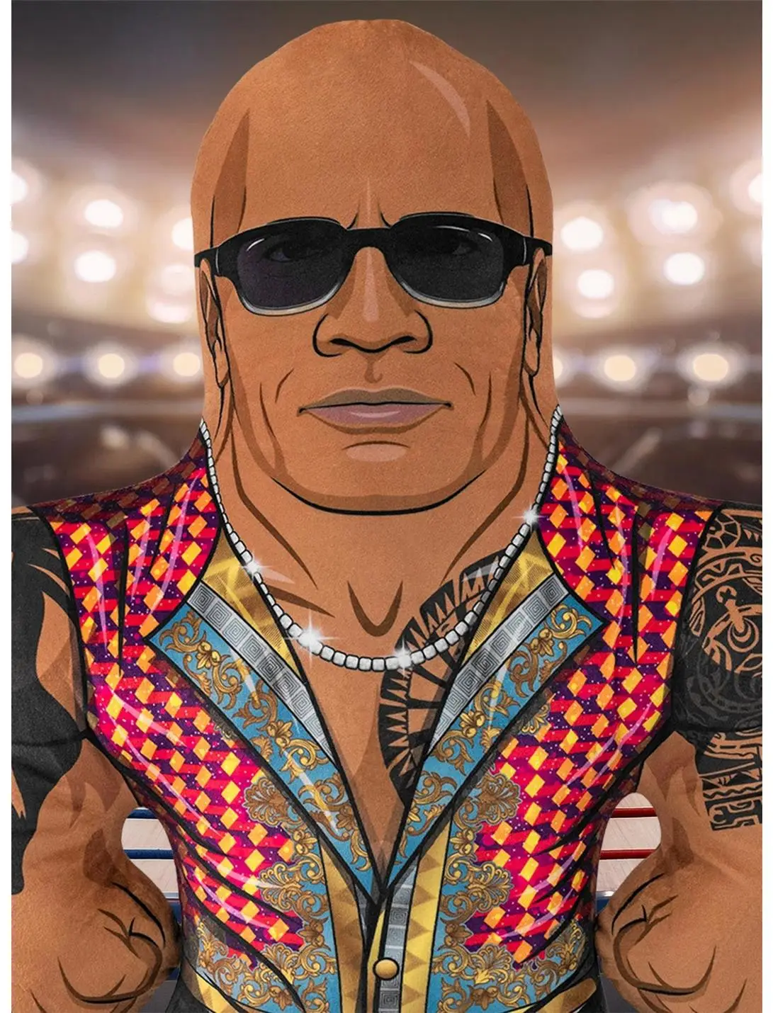 WWE The Rock Final Boss 24" Bleacher Buddy Bleacher Creatures